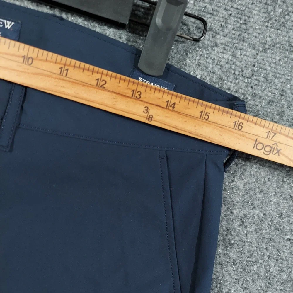 J.Crew Tech Pant Men 31x32 Navy Blue Straight Fit Flex Stretch Chino 11948